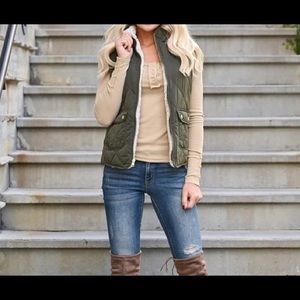 Olive Reversible Vest